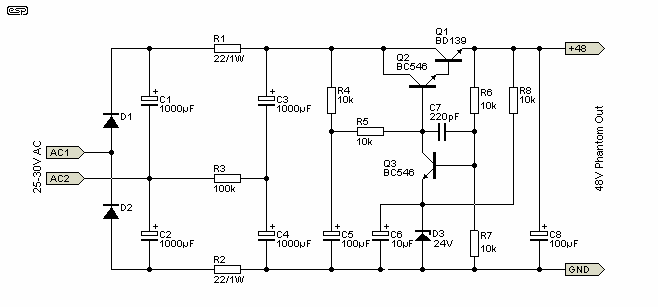 48V power supply schematic